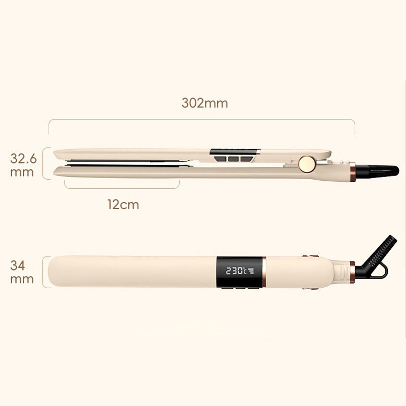 Hair Straightener Curler 2 In 1 For Women 10s Fast Heat Up Digital Display