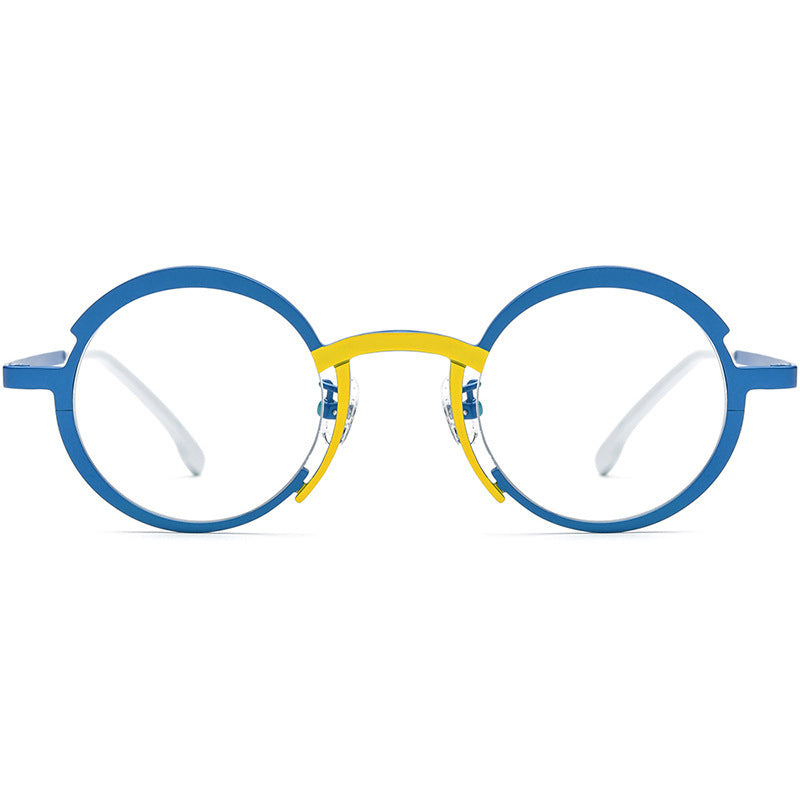 Borui Multi-color Ultra-light Pure Titanium Myopia Glasses Frame, Unisex Small Niche Versatile Round Optical Glasses